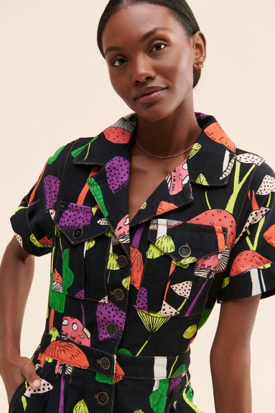 Mushroom Gabardine Coverall | Nuuly