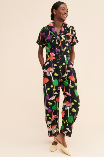 Mushroom Gabardine Coverall | Nuuly