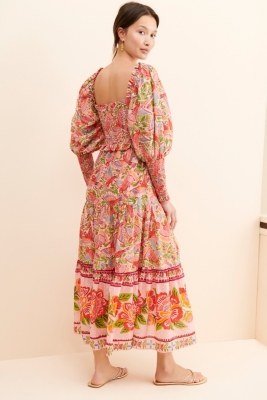 Macaw Flight Smocked Dress
