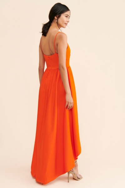 faille bridesmaid dresses Silk Pleated Chiffon Gown With Off The Shoulder Petal Faille Drape