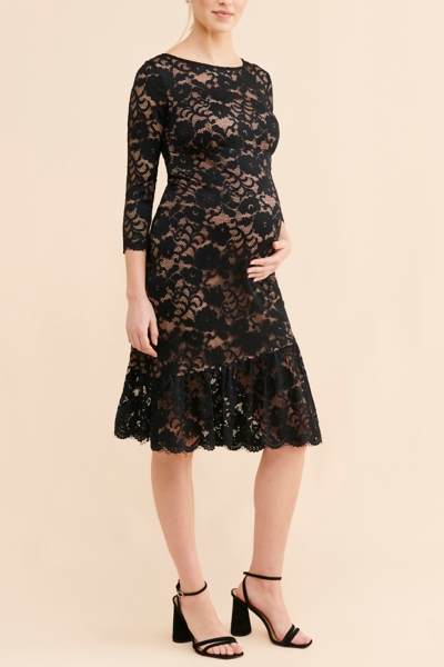 Maternity Lace Midi Dress | Nuuly