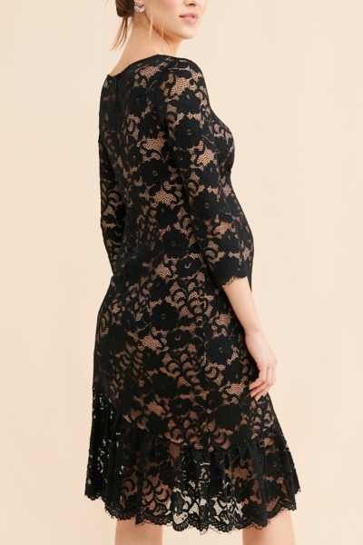 Maternity Lace Midi Dress | Nuuly