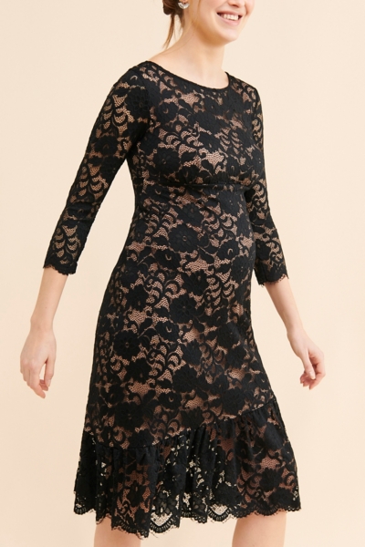 fringe lace dress SAME Sleeveless Fringe Knit Maxi Dress | Black main image 1