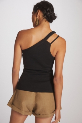 One-Shoulder Sweater Tank