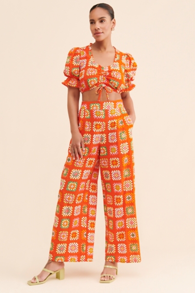 Snyder Printed Wide Leg Pants | Nuuly