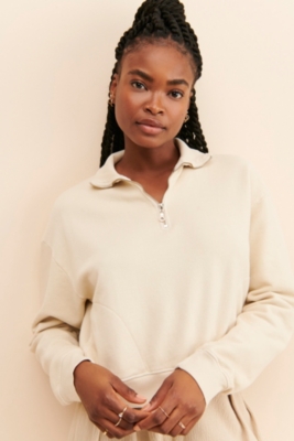 トップス sweet Edikted Oversized Quarter Zip Sweatshirt | PacSun