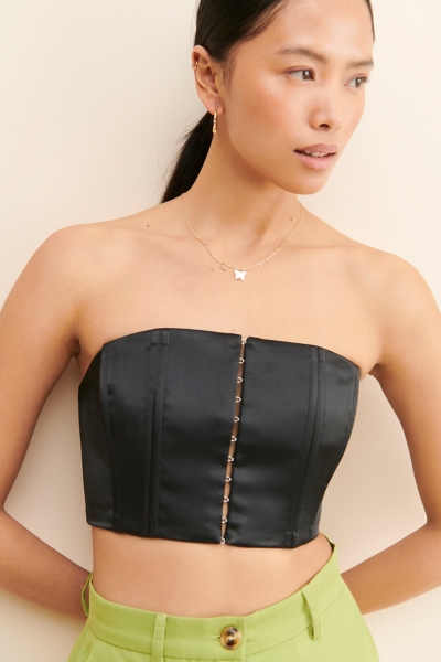 Kaolin Satin Bustier Top | Nuuly