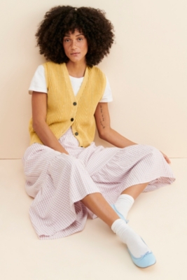 Tiered Gingham Maxi Skirt | Nuuly