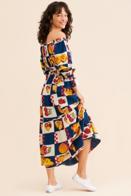 Winifred Fruit Midi Dress | Nuuly