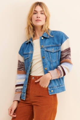 Mixed Media Denim Jacket Nuuly Rent