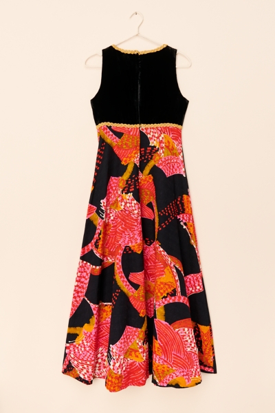 Vintage Novelty Fit And Flare Maxi Dress | Nuuly