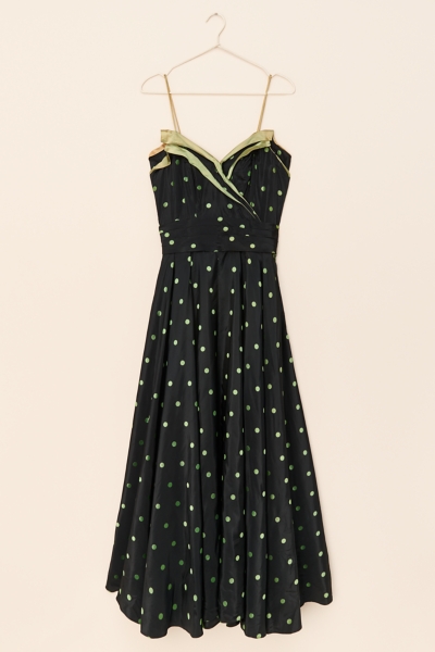 fit and flare plus size dresses Black Linen Midi Dress – Handmade Vintage Fit & Flare Little Black Dress  with Pockets main image 0