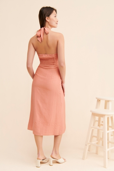 karina midi dress Karina Low Halter Neck Midi Sundress by free-est at Free People in Green, Size: M