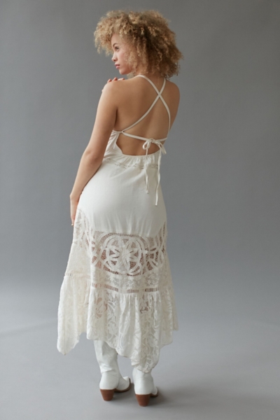 Carousel Lace Strappy-Back Midi Dress | Nuuly