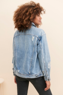 Topshop elbow rip sales denim jacket