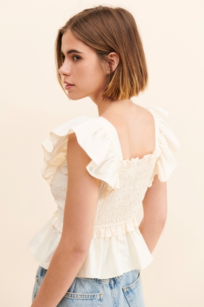 Smocked Peplum Top | Nuuly