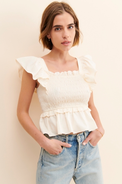 Smocked Peplum Top | Nuuly