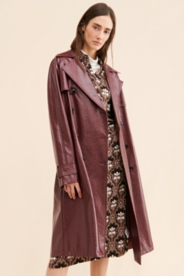 Joan Vegan Leather Trench Coat | Nuuly