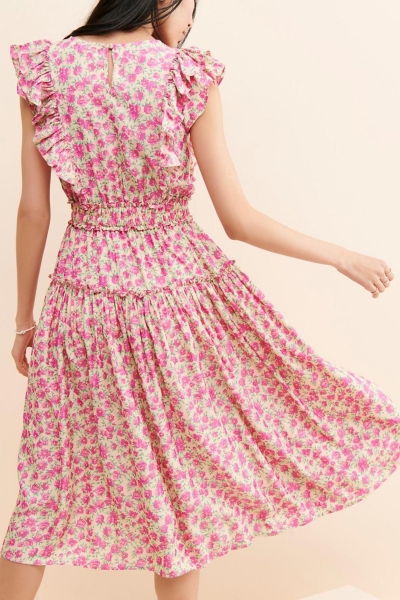 purple bow dress Petal and Pup Women's Betina Bow Front Maxi Dress main image 1