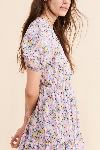 Floral Fields Midi Wrap Dress | Nuuly