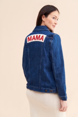 Maternity Mama Denim Jacket