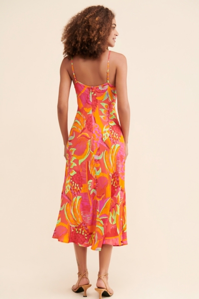 Fruit Brush Cutout Midi Dress | Nuuly