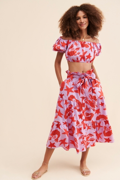 Lobster Sky Crop Top | Nuuly