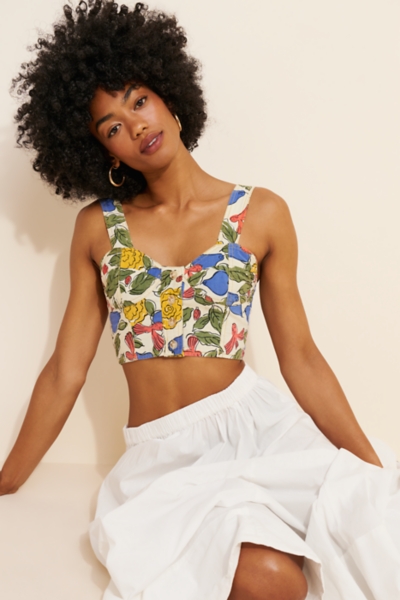 Lazlo Floral Bustier Top | Nuuly