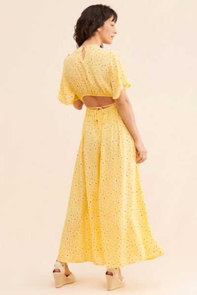 fitted lace wedding dress Women's Rust Printed Maxi Dress main image 0