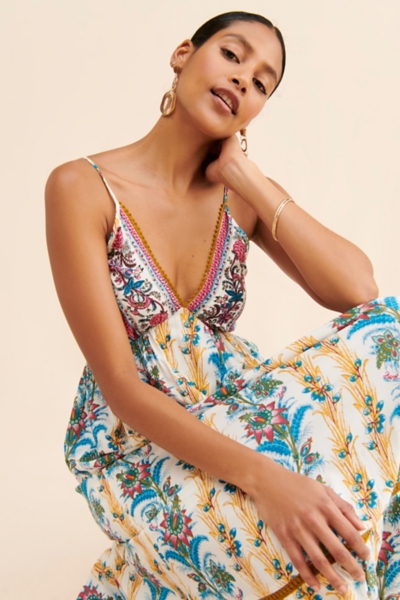 chinese dress ladies Floral Flounce Maxi Dress (Curvy Collection) 3X main image 1