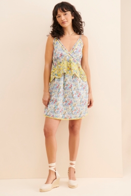 Floral Embroidered Mini Dress | Nuuly