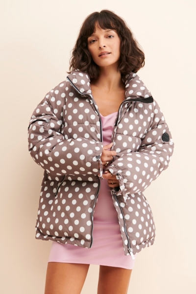 Faika Polka Dot Puffer | Nuuly