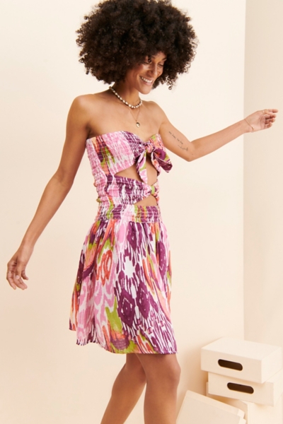 knee length dresses for ladies Sovere Promise Reversible Mini Dress in Apple – Coco & Lola main image 0