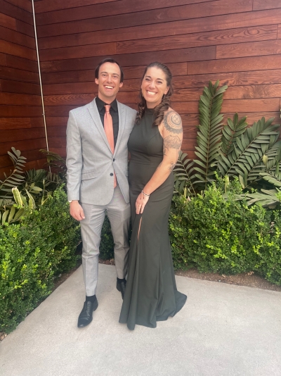 knee length dresses for ladies NWT BHLDN Serephina Gray Halter Open-Back Side-Slit Stretch Crepe Maxi   Periwinkle Packages