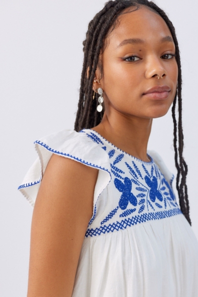 Corsica Embroidered Mini Dress | Nuuly