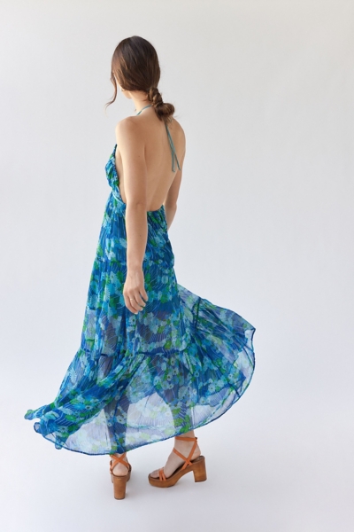 Tallulah Floral Halter Maxi Dress | Nuuly