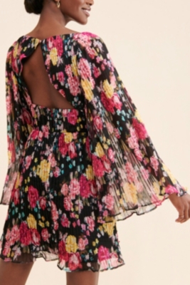 spliced flower patti dress