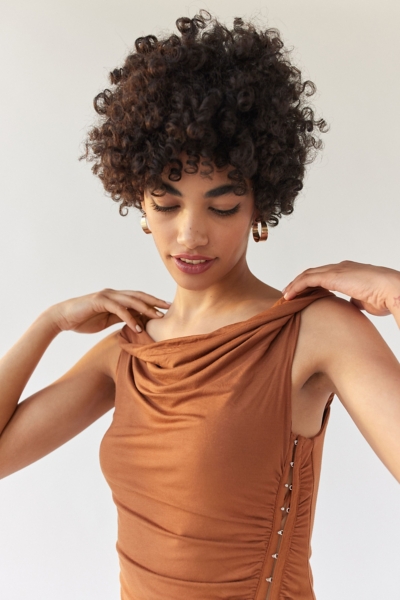 Giselle Ruched Side Slit Midi Dress | Nuuly