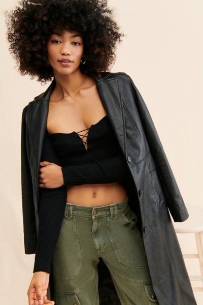 Lara Vegan Leather Coat | Nuuly