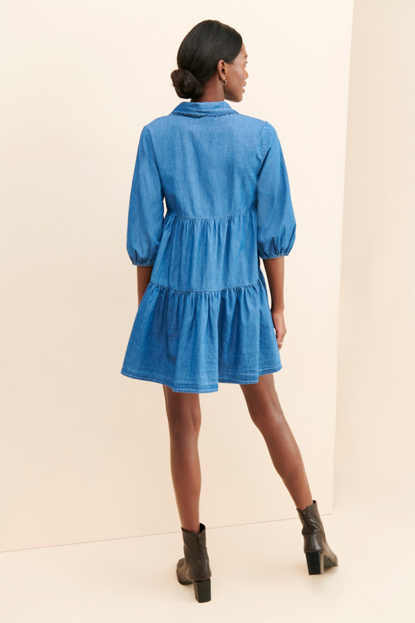 Chambray My Way Mini Dress | Nuuly Chambray My Way Mini Dress | Nuuly