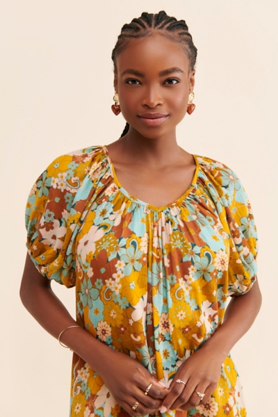 Retro Floral Midi Dress | Nuuly