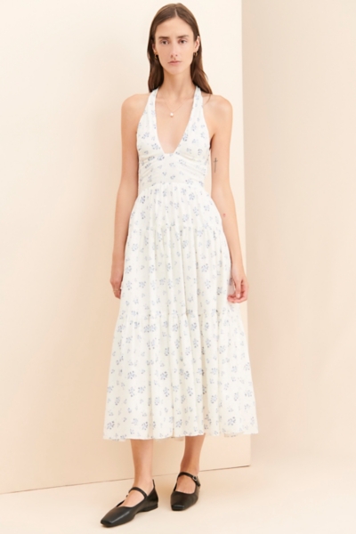knee length dresses for ladies Dress The Population Blair Dress - White/Nude - White main image 1