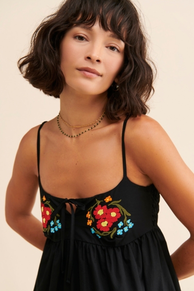 faye embroidered dress Faye Cut Out Maxi Dress main image 0