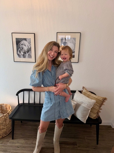 Denim Puff-Sleeve Dress | Nuuly