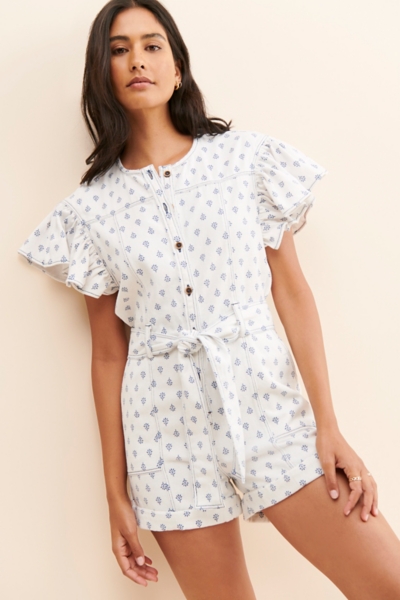 LydaBaby Magnolia Flowers Romper