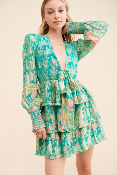 Tiered Tie-Front Dress | Nuuly