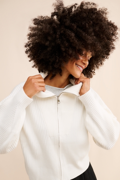 Carmen Knit Zip-Up | Nuuly