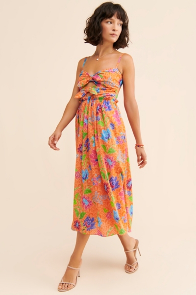 chinese dress ladies Anisa Scoop Neck Maxi Dress - Stripe