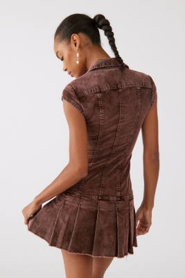 Jazzy Corduroy Mini Dress