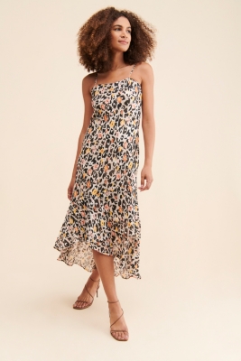 Animal Printed High Low Dress Nuuly